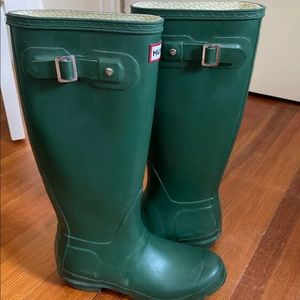 Green Hunter boots